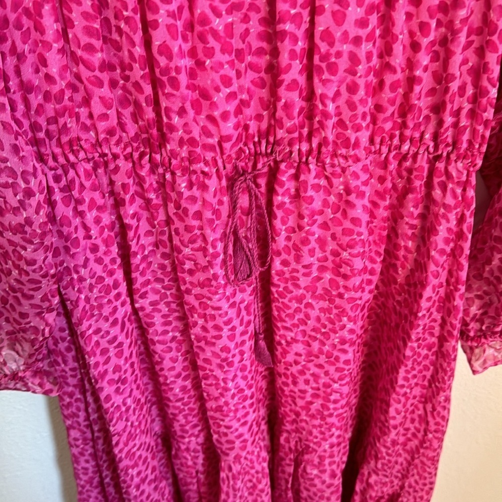 Diane von Furstenberg Pink Floral Silk Dress - Picture 4 of 10